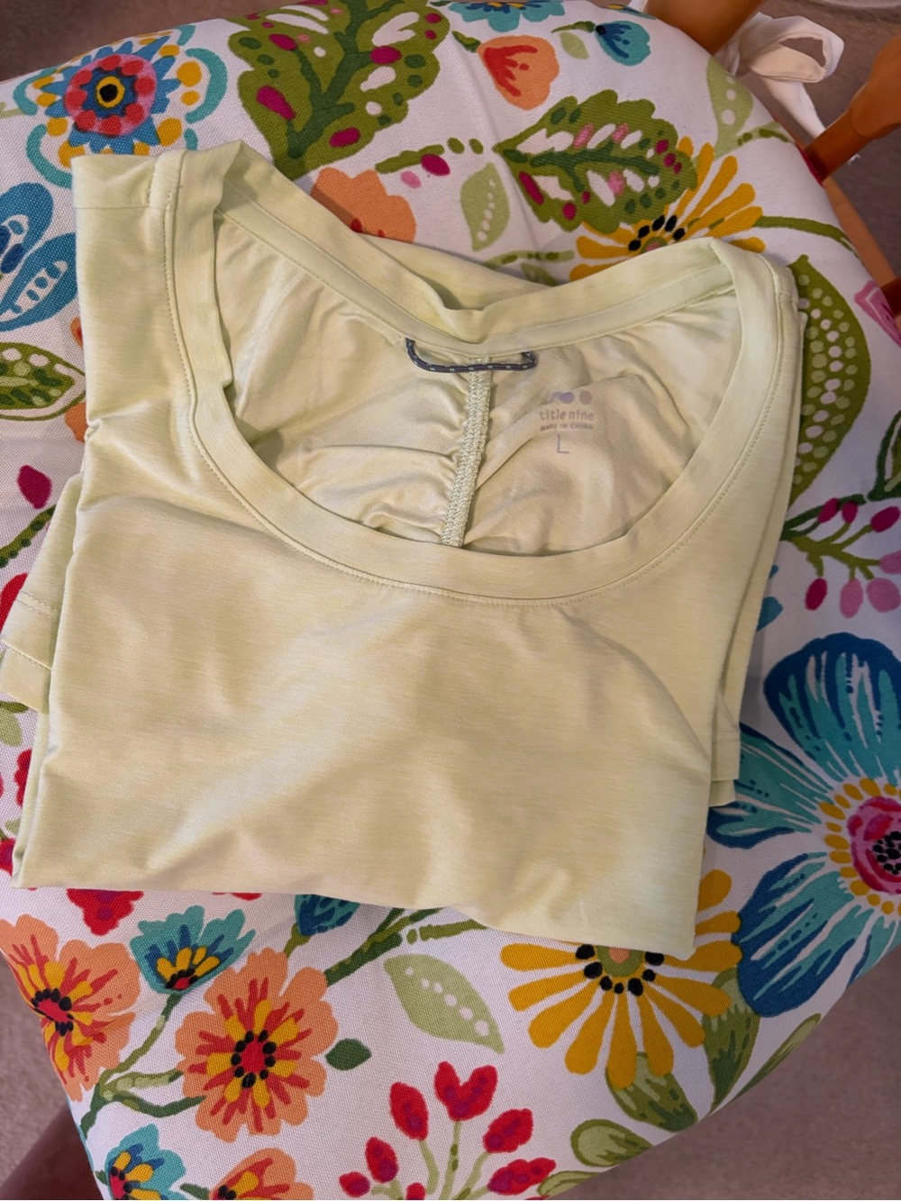 Title Nine Grace Tee in Lime Green